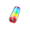 Boxa Portabila TWS KSC-611 360 Colorful Light, Bluetooth 5.0, Rosu