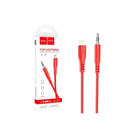 Cablu audio (UPA18), de la Lightning la mufă de 3,5 mm (M) - 1 m, roșu