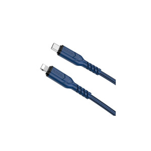 Cablu Date Si Incarcare Usb-C La Lightning Power Delivery 20W, X59 Victory, Lungime 2M, Textil, фото