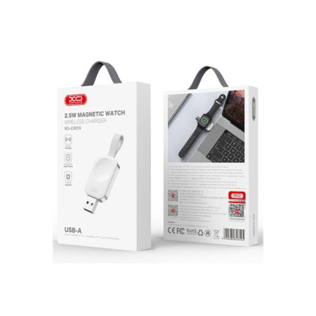 Încărcător wireless (CX019), iWatch, magnetic, alb