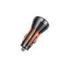 Incarcator Auto HOCO NZ12A, 43W, 3A, 1 x USB-A - 1 x USB-C, Portocaliu