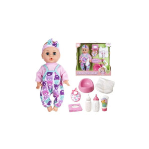 Păpușă interactivă pentru copii, poate mânca și elimina, cu accesorii de îngrijire, 33 cm Păpușă interactivă pentru copii, poate mânca și elimina, cu accesorii de îngrijire, 33 cm фото