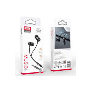 Casti cu Fir (EP64), In Ear, 3.5mm, 1.2m, Mic, HiFi, Black фото