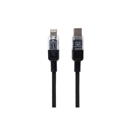 Cablu Date si Incarcare cu invelis Textil, Hoco U129, USB-C la Lightning, 27W, Fast Charging, Lungim