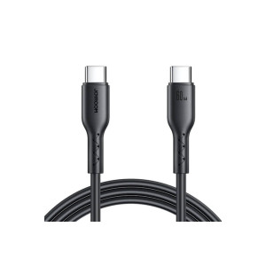 Cablu de date Flash SA26-CC3 USB-C la USB-C, 60W, 3A, 480 Mbps, 1m, Negru Cablu de date Flash SA26-CC3 USB-C la USB-C, 60W, 3A, 480 Mbps, 1m, Negru фото