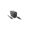 Încărcător CS23A + cablu USB-C, 1m, PD30W, 1xUSB-C, 1xUSB-A, FCP/AFC, negru