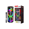 Boxă portabilă (8205) wireless BT 5.0 cu microfon și telecomandă, LED cu lumină flăcări, 40W, 4800