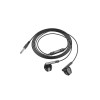Casti cu fir (M123), In Ear, 3.5mm, 1.2m, Buton microfon și volum, HiFi, Negru
