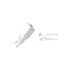 Încărcător de rețea L73, USB, 12W, 2.4A, cablu Lightning inclus, alb