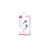 Căști cu fir EP54 cu microfon, control prin fir, mini jack 3,5 mm, lungime cablu 1,2 m, verde