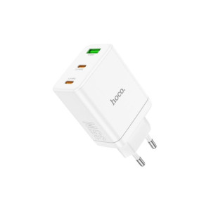 Încărcător de perete USB, 2x Tip-C, PD35W - Start (N33) - Alb фото