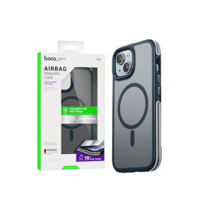 Husă Premium (AS5) pentru iPhone 15 Plus, compatibilă cu încărcare MagSafe, Magnet, GripEdge, Fros фото