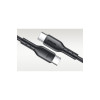 Cablu de date Flash SA26-CC3 USB-C la USB-C, 60W, 3A, 480 Mbps, 1m, Negru
