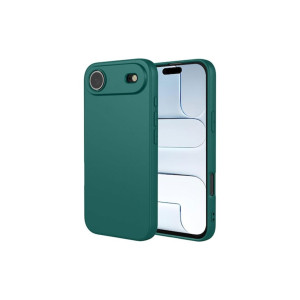 Carcasă pentru iPhone 17 Air, Microfibră, TPU, Verde Închis Carcasă pentru iPhone 17 Air, Microfibră, TPU, Verde Închis фото