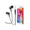 Casti cu fir (KSC-847), intraauriculare, 3,5 mm, 1,2 m, taste microfon și volum, negre