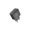 Încărcător N29 PD35W cu încărcare super rapidă, 2xUSB-C, negru