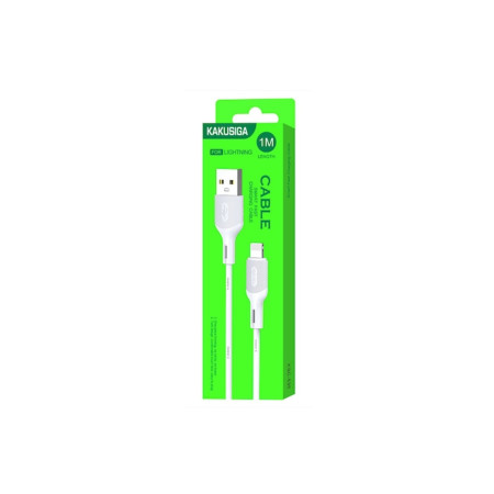 Cablu Date si Incarcare (KSC-535), USB-A la Lightning, 18W, 2.4A, 1m, White