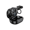 Căști Bluetooth EQ8 Pure Joy, 500mAh, 7 ore de redare, afișaj digital, negre