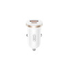 Încărcător auto 12V XO, 30W, USB-A, USB-C, QC 3.0, PD3, CC56, Alb