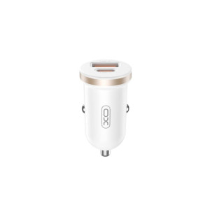 Încărcător auto 12V XO, 30W, USB-A, USB-C, QC 3.0, PD3, CC56, Alb фото