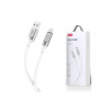 Cablu Date si Incarcare (NB251), USB-A la MicroUSB, 6A, Metallic, 1m, White
