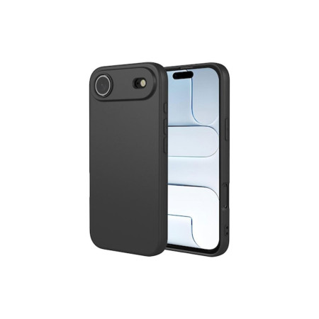 Carcasă pentru iPhone 17 Air, microfibră și TPU, negru intens