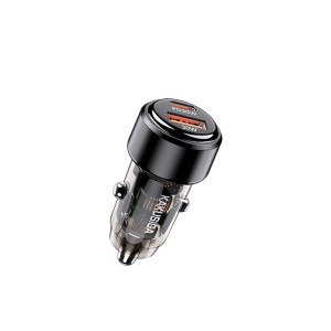 Încărcător auto Kakusiga, 60W, 1 port USB-C, 1 port USB-A, încărcare rapidă 3.0, negru Încărcător auto Kakusiga, 60W, 1 port USB-C, 1 port USB-A, încărcare rapidă 3.0, negru фото