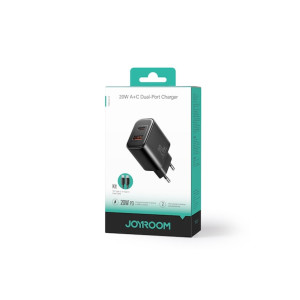 Încărcător de rețea + cablu USB-C, 20W, 1xUSB-C, 1xUSB-A, PD, QC 3.0, NEGRU Încărcător de rețea + cablu USB-C, 20W, 1xUSB-C, 1xUSB-A, PD, QC 3.0, NEGRU фото