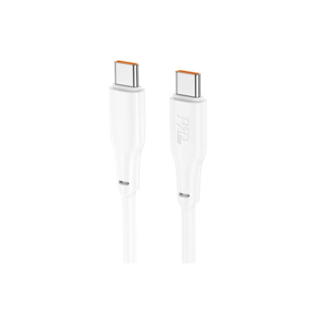 Cablu de date și încărcare USB-C la USB-C, HOCO X93, 60W, 1m, alb