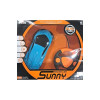 Remote-Control Racing Car with Steering Wheel, Scale 1:24, Blue