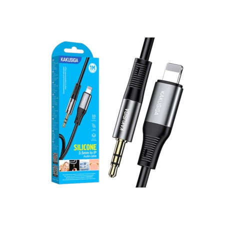 Cablu audio (KSC-891), mufă Lightning 3.5mm (M) - 1m, negru