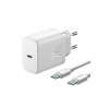 Încărcător Type-C, 25W + cablu Type-C la Type-C, 1m, policarbonat, JR TCF11