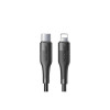 Cablu de încărcare și date tip C, Lightning, 20W, 1.2M, Negru
