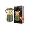 Boxa Portabila (KSC-1117), Wireless BT 5.3, Camping, LED tip felinar, 15W, 3600mAh, Verde