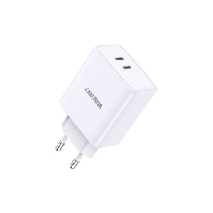 Încărcător KSC-922 cu alimentare de 40 W și 2 porturi USB-C - Alb Încărcător KSC-922 cu alimentare de 40 W și 2 porturi USB-C - Alb фото