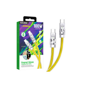 Cablu Date si Incarcare (KSC-956), USB-C, PD100W, QC3.0, 1m, GOLD фото