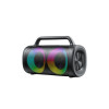Boxa portabila Bluetooth 2500mAh, 40W, cu lumini RGB, Negru