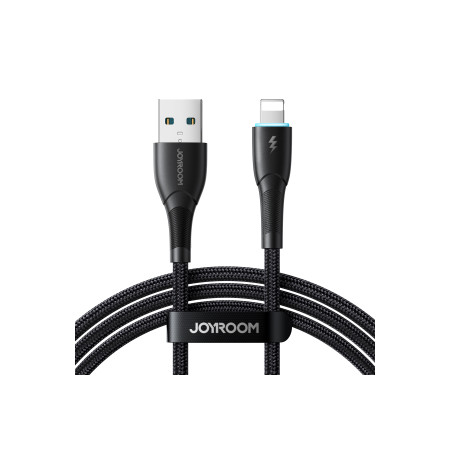 Cablu de date pentru iPhone seria Starry USB-A - Lightning 3A 1m negru