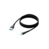 Cablu de date pentru iPhone seria Starry USB-A - Lightning 3A 1m negru