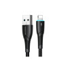 Cablu de date pentru iPhone seria Starry USB-A - Lightning 3A 1m negru