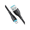 Cablu de date pentru iPhone seria Starry USB-A - Lightning 3A 1m negru