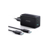Încărcător USB-C TCG01, 65W, 3 porturi (negru)