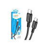 Cablu Date si Incarcare (KSC-982), USB-C, PD60W, QC3.0, 1m, Negru