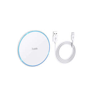 Încărcător wireless cu încărcare rapidă CW6 15W Pro Easy, alb фото