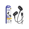 Căști audio cu fir și microfon Kakusiga KSC-1296, 1m Tip-C - Negre