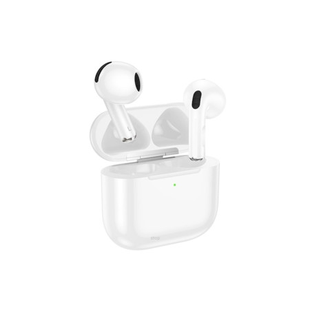 Căști wireless EW78, BT5.4, TWS, 300mAh, autonomie 4 ore, albe