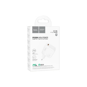 Încărcător, USB-C, Power Delivery 30W, Încărcare rapidă, QC 3.0, 3A, Echilibrare inteligentă, HOCO (CA112A) Încărcător, USB-C, Power Delivery 30W, Încărcare rapidă, QC 3.0, 3A, Echilibrare inteligentă, HOCO (CA112A) фото