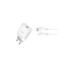 Încărcător de rețea L63, USB, încărcare rapidă 3.0, 15W, cablu Micro-USB 1m inclus, alb