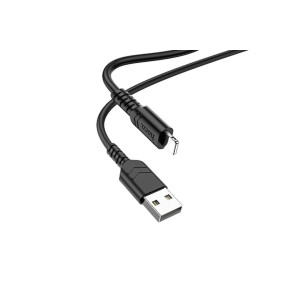 Cablu date Premium, X62, USB-A la Lightning, 2.4A, 1.0m, Negru фото