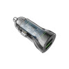 Încărcător auto Z47, 2xUSB-A PD 20W încărcare rapidă, negru